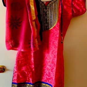 Indian outfits- gowns 2 complete set and one shalwar kameez